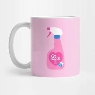 Pink Love in spray Mug